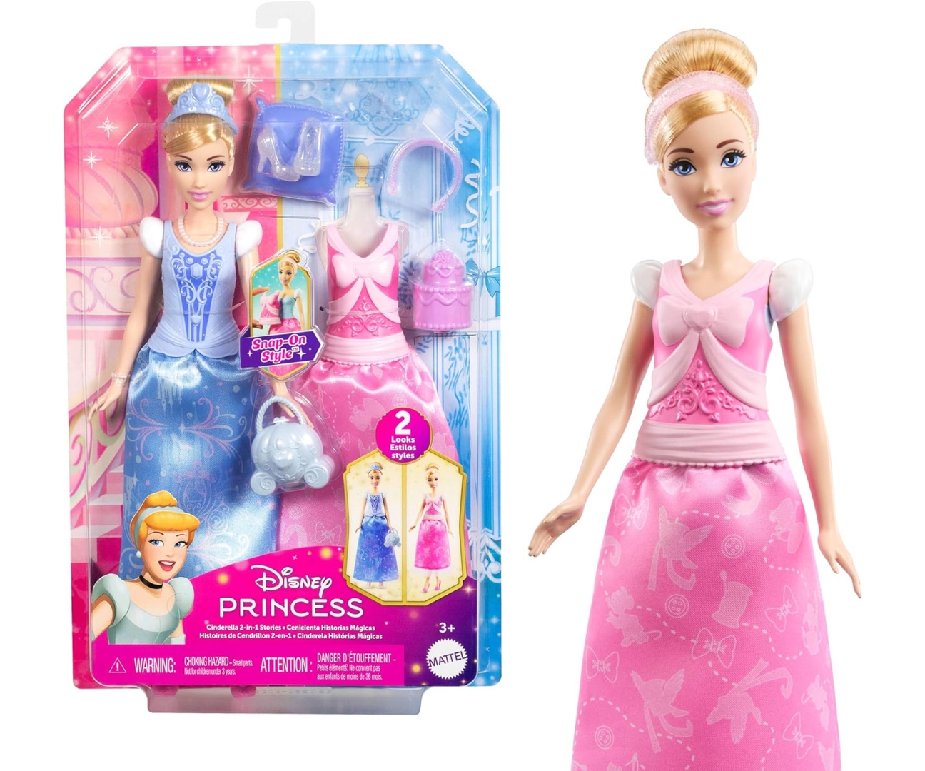 ND18_6995 Mattel JCR95 Lalka Disney Princess Kopciuszek