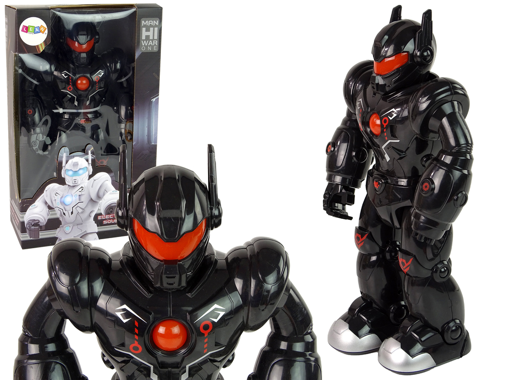 ND24_15161 Robot Interaktywny Chodzi Dźwięk Świeci Czarny 5905515355452
