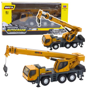 ND24_27667 Dźwig Autokrane Huina Pojazd Budowlany Ruchome Elementy Metalowy 1:50 5905991082026