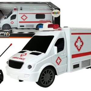 ND24_7082 Auto Zdalnie Sterowane R/C Ambulans Dźwięk Światła 1818912673149