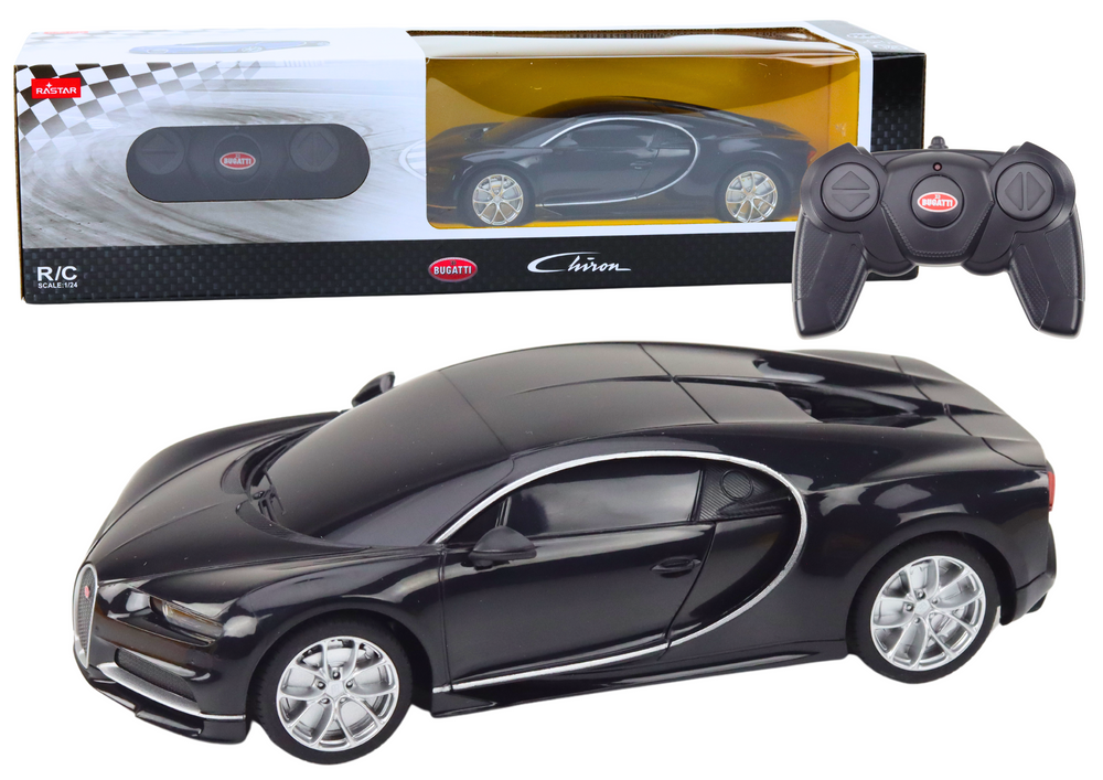 ND24_19799 Samochód Zdalnie Sterowany RC Bugatti Chiron 1:24 Czarny 5905991011842