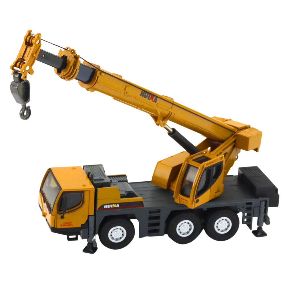 ND24_27667 Dźwig Autokrane Huina Pojazd Budowlany Ruchome Elementy Metalowy 1:50 5905991082026