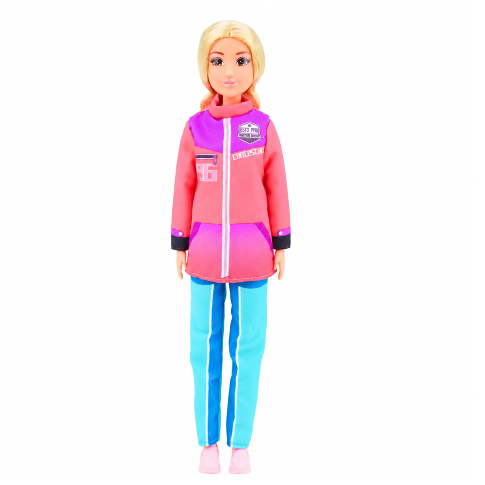 ND24_30153 Lalka Anlily Sporty Zimowe Narty Skuter Deska Snowboardowa Ubrania Zestaw 5907990204690