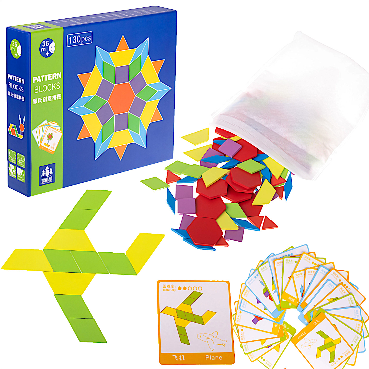 PUZZLE DREWNIANE UKŁADANKA MONTESSORI 130EL KX7232