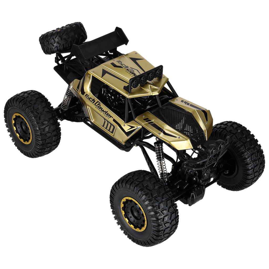 Samochód zdalnie sterowany 2,4GHz 1:8 51cm metal złoty