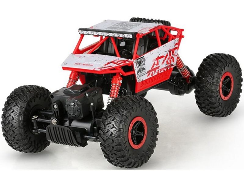 Samochód Zdalnie Sterowany Auto Rc ROCK CRAWLER 2.4GHz 1:18Czerwony